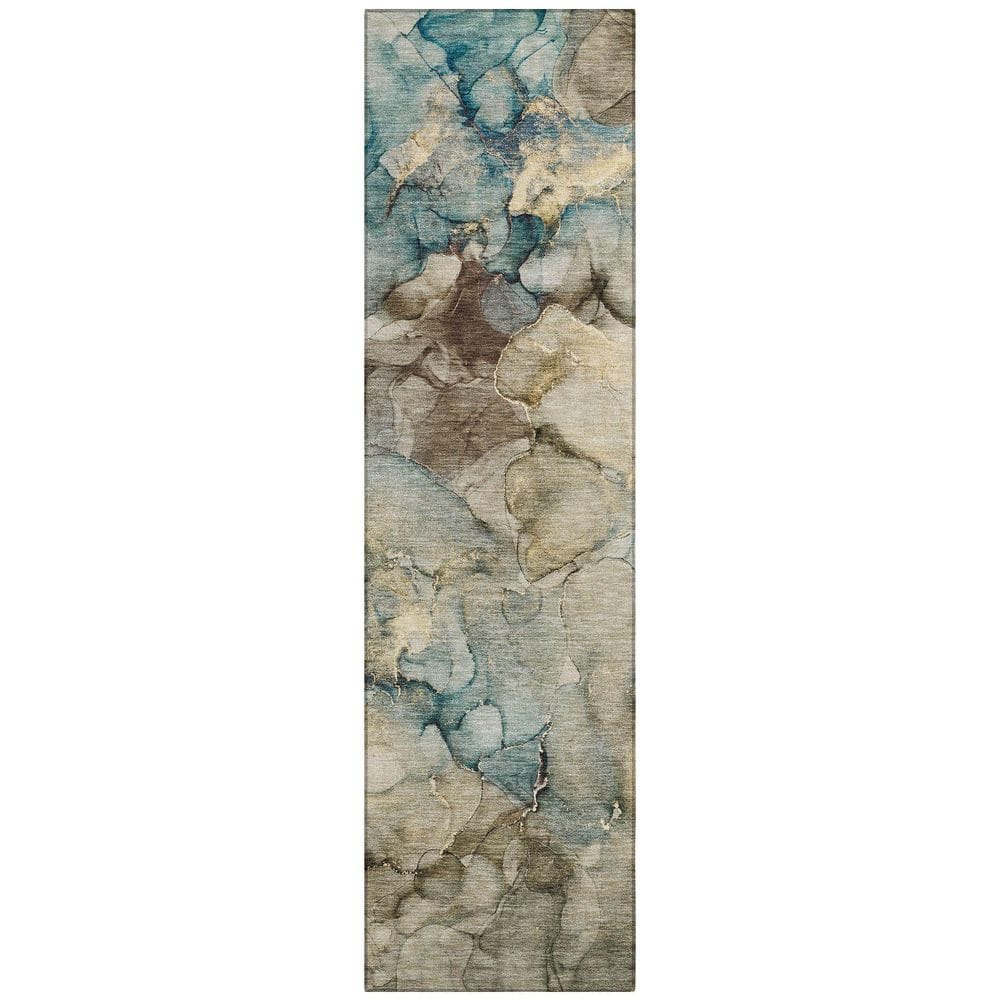 Chantille Machine Washable Indoor/Outdoor Abstract ACN2018 Brown 2 ft. 3 in. x 7 ft. 6 in. Runner Rug price history on PriceWatchPro