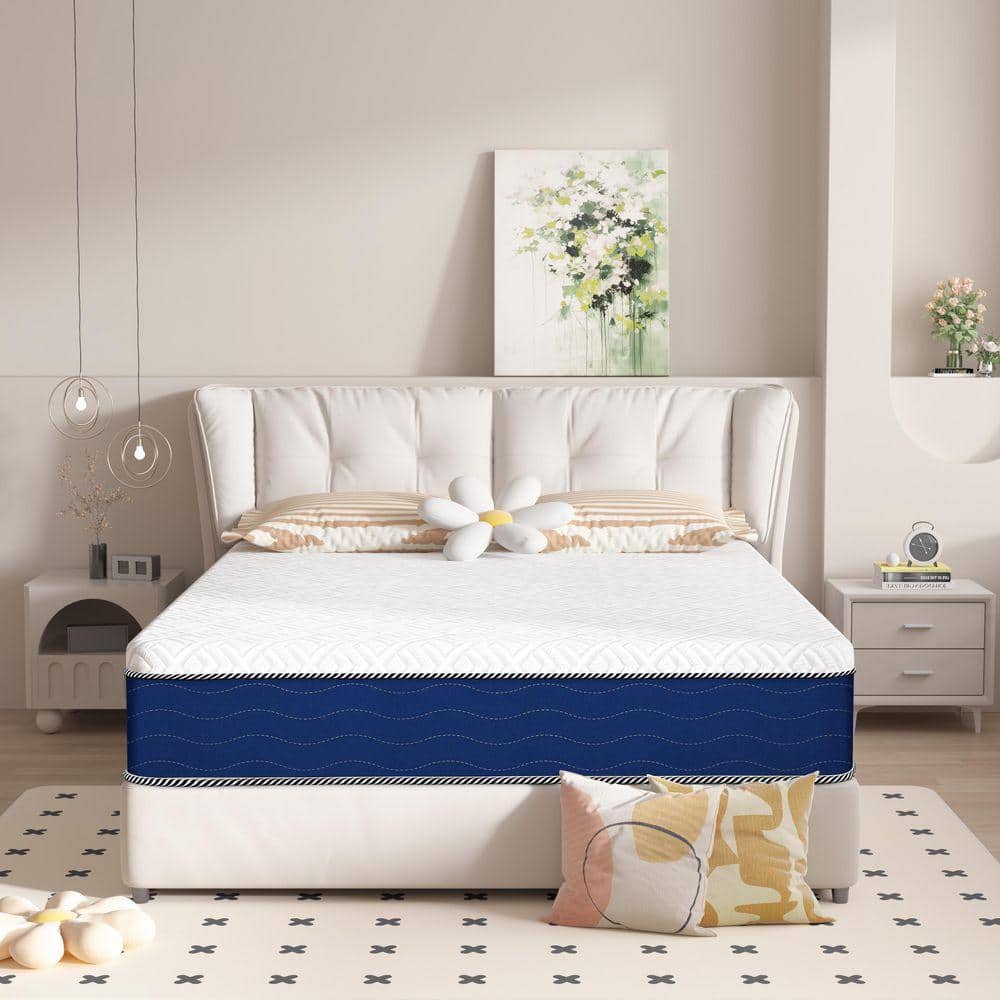 Crystli King Medium Gel Memory Foam Mattress 12 in. Bed-in-a-Box