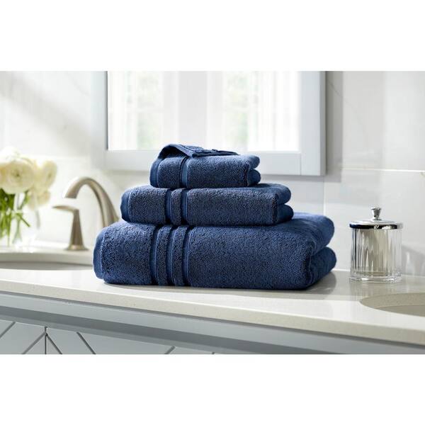 6-Piece Navy Ultra Soft Cotton Bath Towel Set