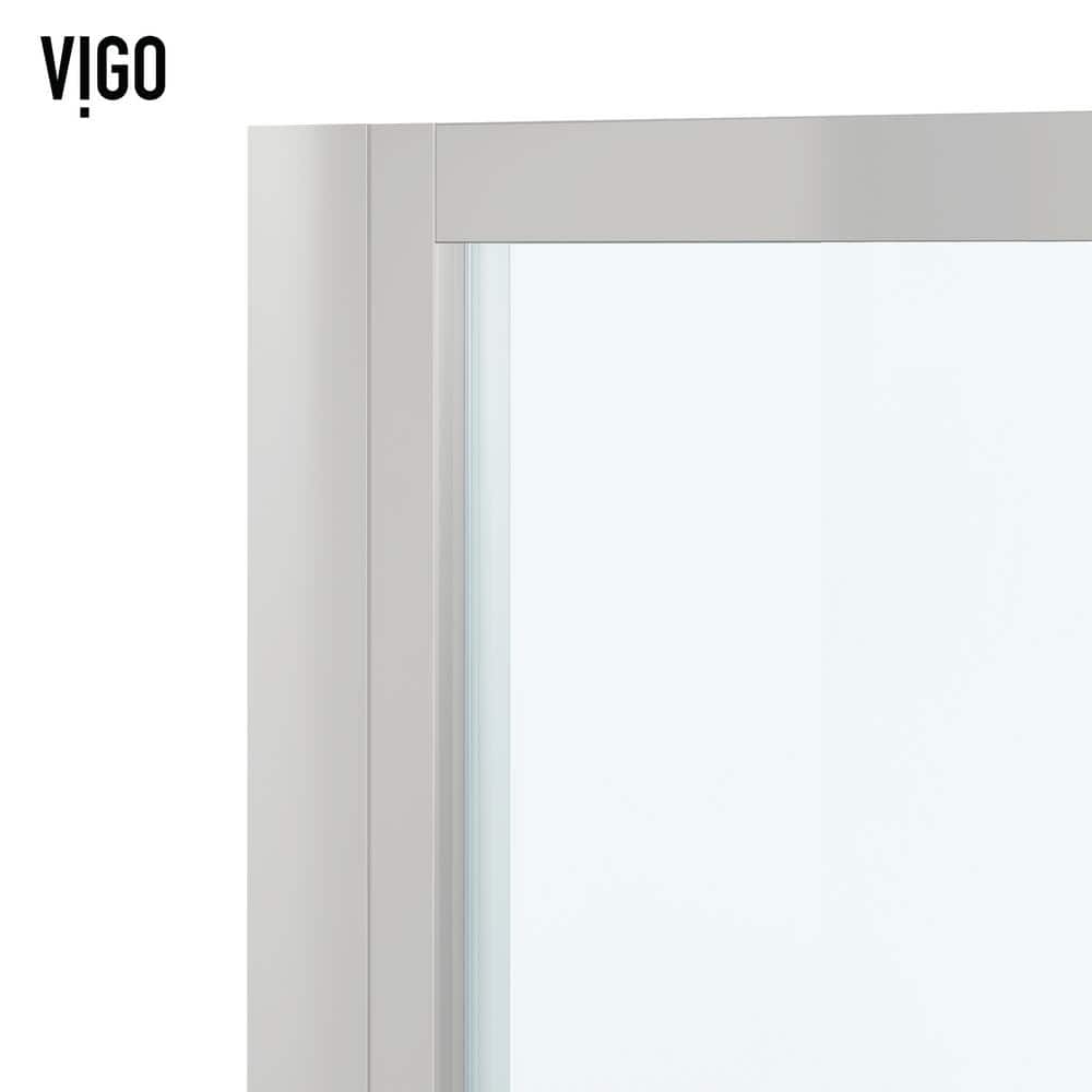 Astoria 30" x 76" Chrome Framed Pivot Shower Door with Clear Glass