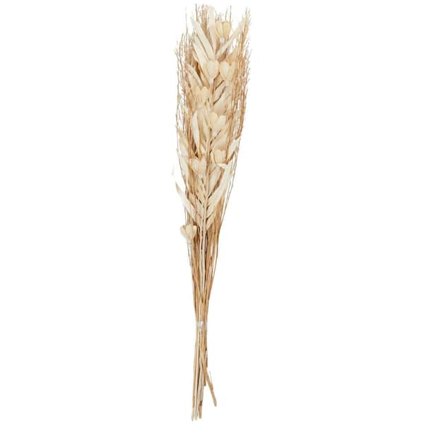 Litton Lane 39 in. Tall Floral Bouquet Palm Leaf Natural Foliage with Branches (1 Bundle)