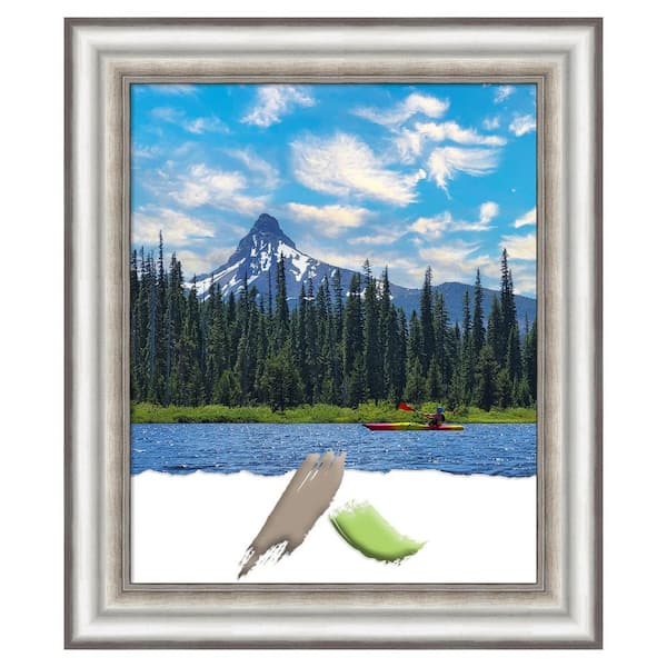 Amanti Art Salon Silver Picture Frame Opening Size 18 x 22 in.