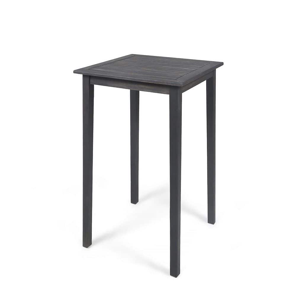 26 in. Minimalist Dark Gray Wood Rectangle Outdoor Dining Table price history on PriceWatchPro