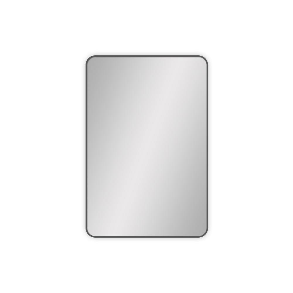 24 in. W x 36 in. H Rectangular Framed Wall Bathroom Vanity Mirror in Black price history on PriceWatchPro