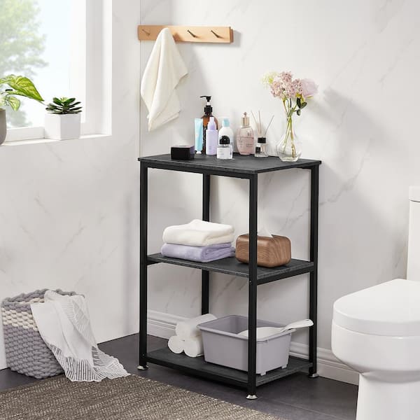 VECELO 13.8 in. W x 21.6 in. D x 30 in. H 3-Tier Deep Gray