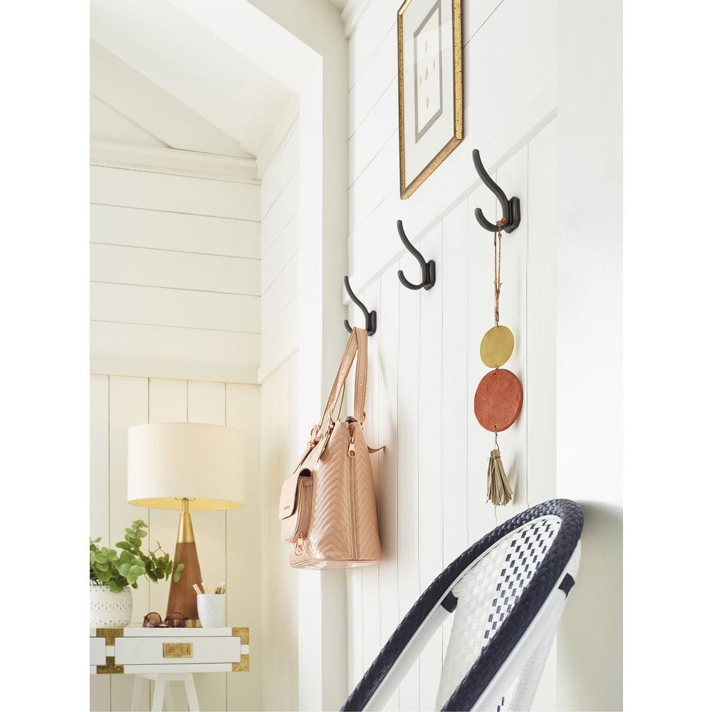 Oil Rubbed Bronze Double Prong Decorative Wall Hook