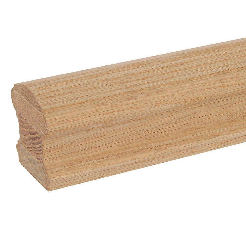 EVERMARK Stair Parts 6710 8 ft. Unfinished Red Oak Handrail 6710RESR