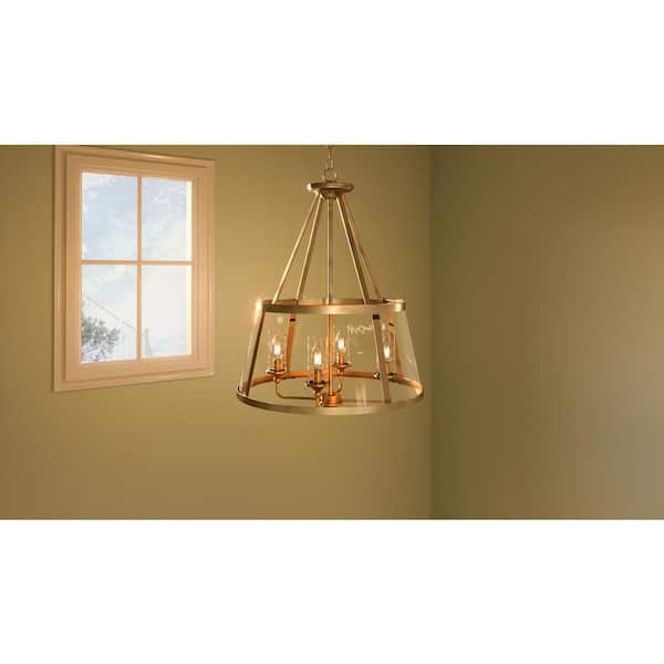 Barlow 4-Light Weathered Brass Pendant