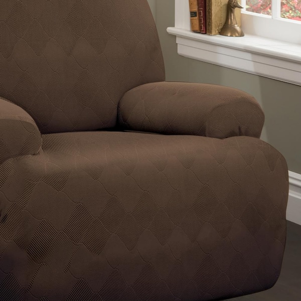 Stretch Sensations Chocolate Optic Jumbo Recliner Stretch