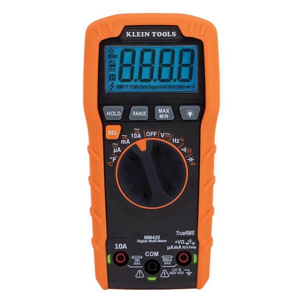 Klein Tools 600V Auto Ranging Digital Multimeter MM400 - The Home Depot