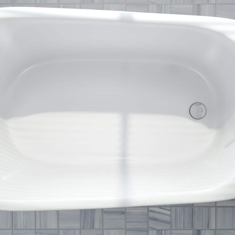 Seneca 60" White Acrylic Freestanding Soaking Tub