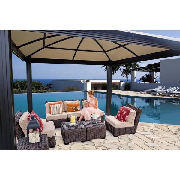 Paragon Outdoor 12 Ft X Aluminum Gazebo Gz3d The Home Depot Paragon Outdoor 12 Ft, Paragon Outdoor Furniture