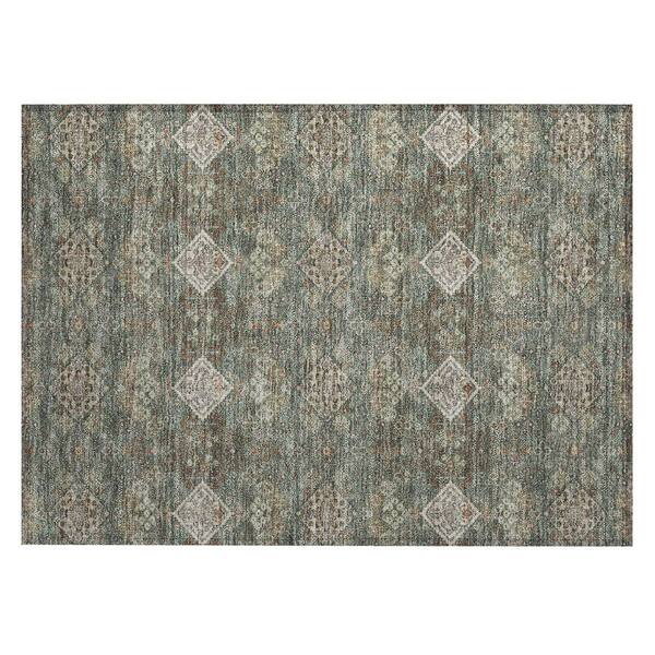 Chantille Machine Washable Indoor/Outdoor Abstract ACN2477 Basil 2 ft. x 3 ft. Accent Rug