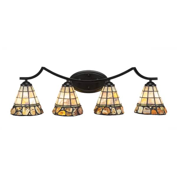 Unbranded Cleveland 8.5 in. 1-Light Matte Black Vanity Light