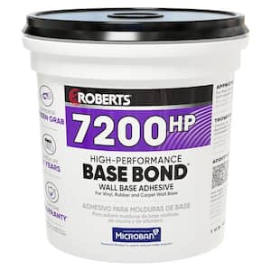 1 Gal. (4 qt.) 24 Hour Dry Time Vinyl, Rubber and Carpet Wall Base Floor Adhesive in Light Tan