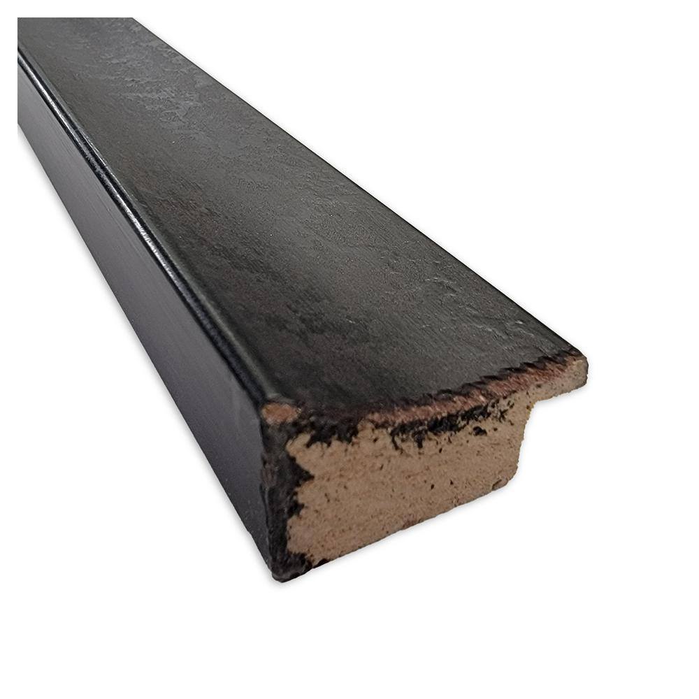 Dappled Black Brown Matte Wood Rectangle Picture Frame