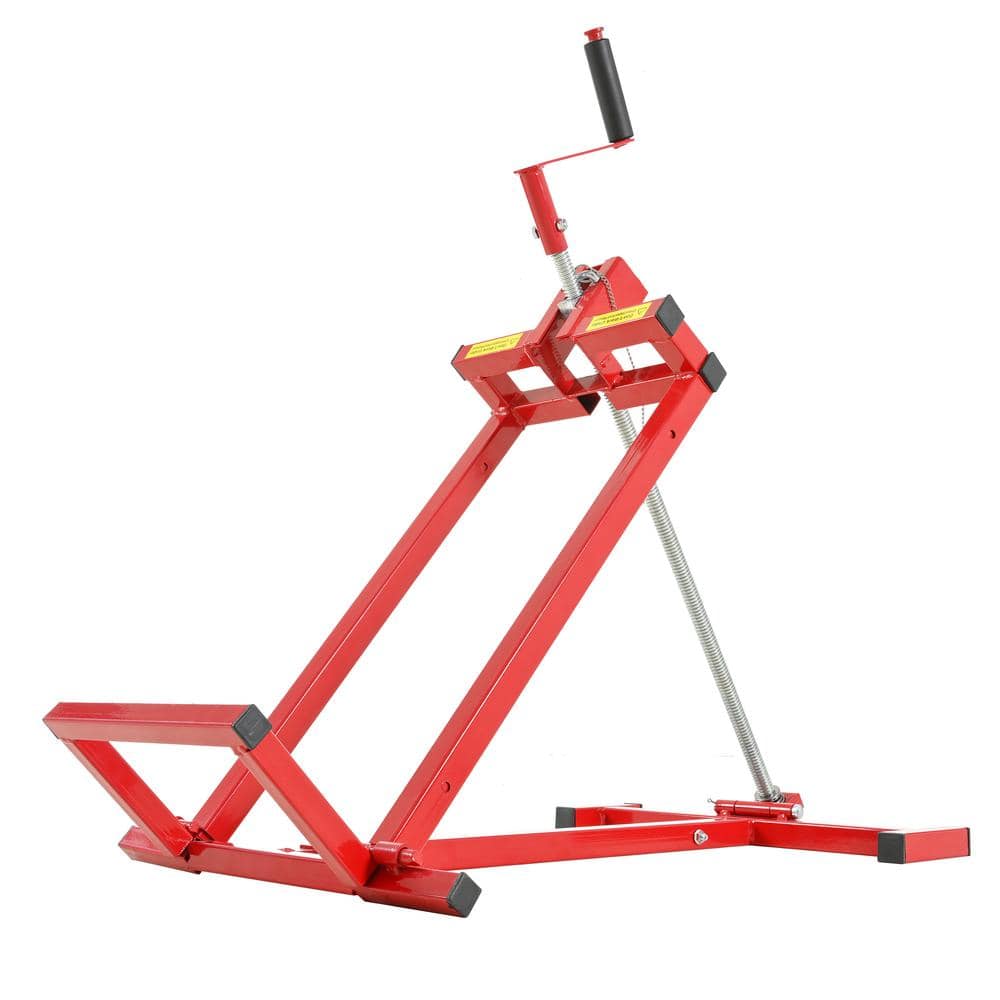 800 Lbs Capacity Easy Lawn Mower Lift for Riding Tractors, Lawn Tractor Lifter, Ride-on Mower, Red price history on PriceWatchPro