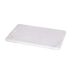 Natural Marble 9 x 14 In. Rectangular Pastry Board Cheese Board Serving Tray for Appetizers Bread Snacks, Off-White