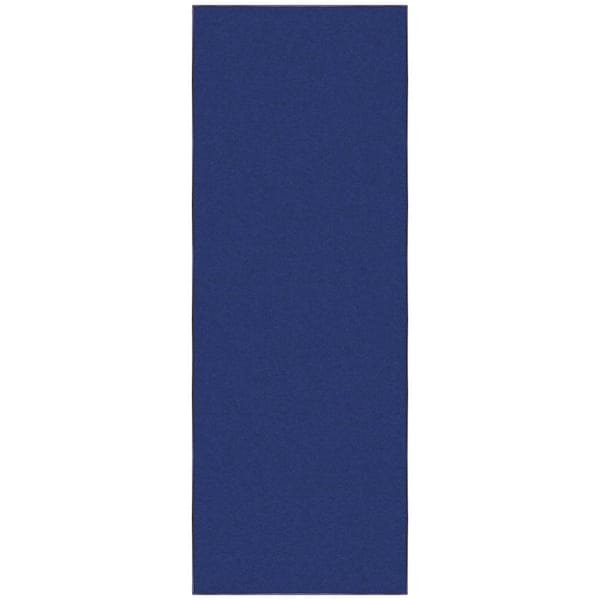 Ottomanson Basics Collection Non-Slip Rubberback Modern Solid Design 2x6 Indoor Runner Rug, 2 ft. 2 in. x 6 ft., Navy