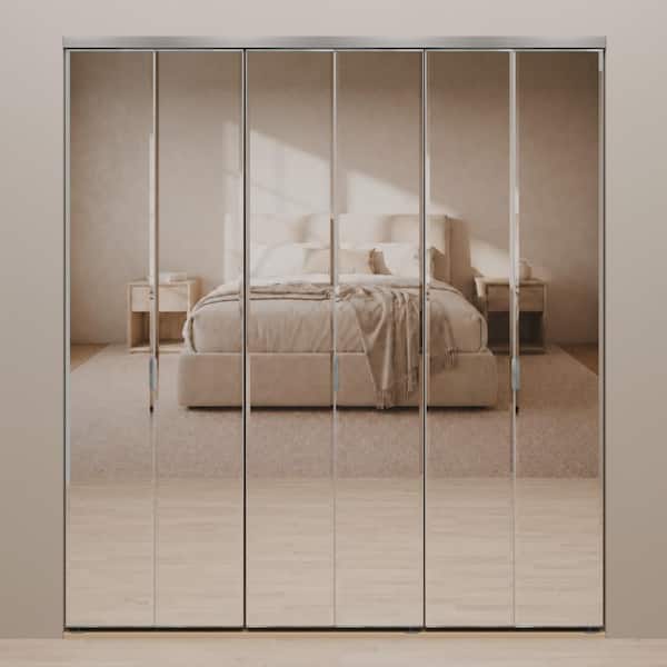 Impact Plus 78 in. x 96 in. Beveled Edge Mirror Solid Core MDF