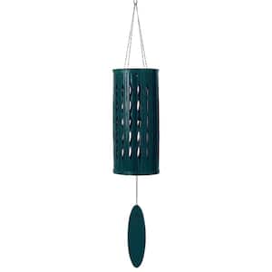 Signature Aloha Chime 28 in. Patina Green Wind Chimes Coastal Gifts Outdoor Patio Home Garden Decor ACPG