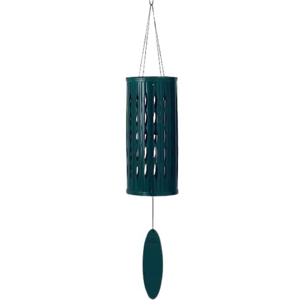 WOODSTOCK CHIMES Signature Aloha Chime 28 in. Patina Green Wind Chimes Coastal Gifts Outdoor Patio Home Garden Decor ACPG