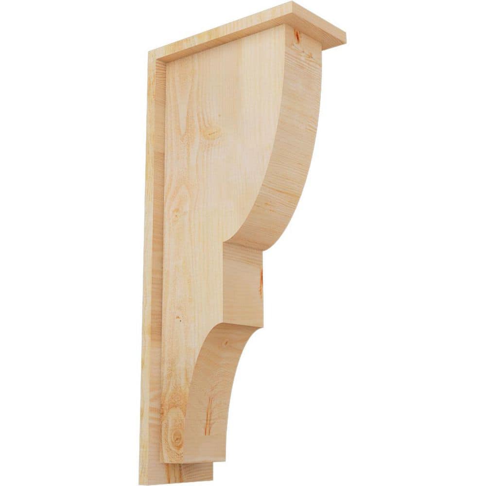 6 in. x 12 in. x 28 in. Douglas Fir Ridgewood Rough Sawn Corbel with Backplate price history on PriceWatchPro