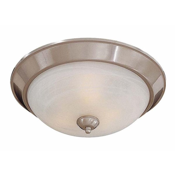 Minka Lavery 3-Light Brushed Nickel Flush Mount