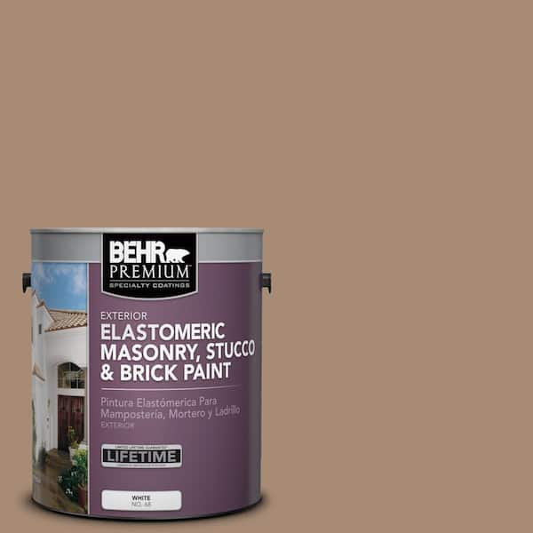 BEHR PREMIUM 1 gal. #N240-5 Rodeo Tan Elastomeric Masonry, Stucco and Brick Exterior Paint