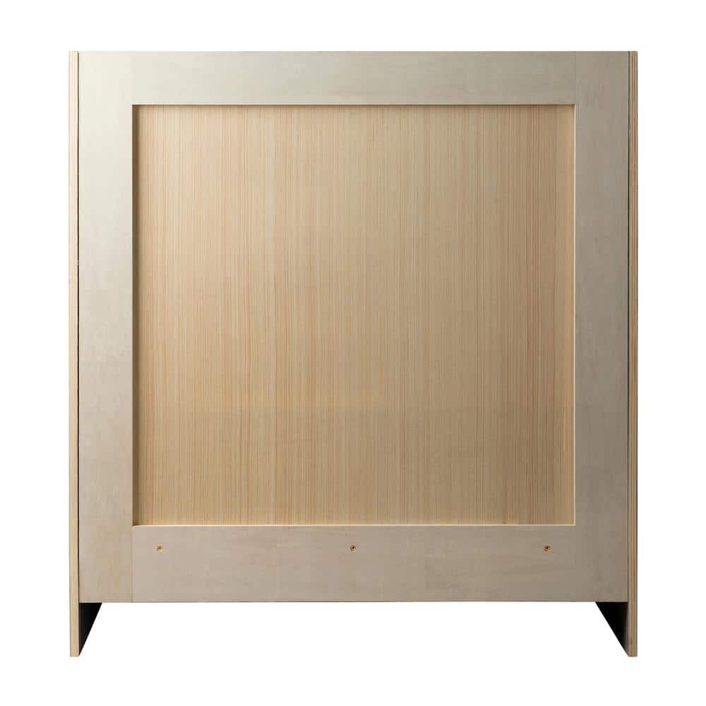 Brookings 30" Gray Solid Wood Bathroom Vanity Cabinet