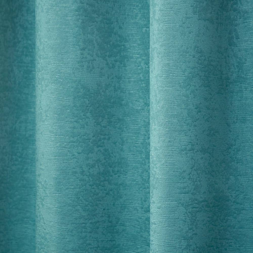 Teal Polyester Room Darkening Grommet Top Curtains, 52"x84"