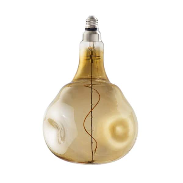 Bulbrite 60-Watt Equivalent Amber Light 2000K,Medium Base (E26)Dimmable Antique Grand Filament Nostalgic LED Light Bulb