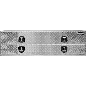 21 in. x 18 in. x72 in. Diamond Tread Aluminum Flatbed Contractor with Lower Door