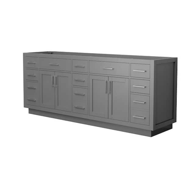 Beckett TK 83 in. Bath Vanity Cabinet without Top in Dark Gray