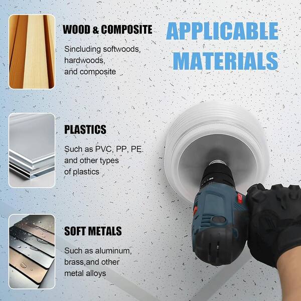 FONUNO Hole Saw For Recessed Lights – 4-1/8 Inch Bi-Metal Drill Cutter With Dust Bowl Catcher, Complete Drywall Cutting Set For Wood, Metal, PVC