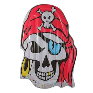 Jumbo Inflatable Pirate Skull Pool Float