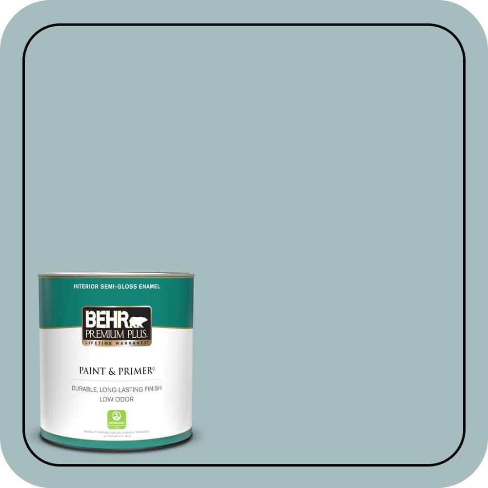 1 qt. #PPU13-13 Oslo Blue Semi-Gloss Enamel Low Odor Interior Paint & Primer price history on PriceWatchPro