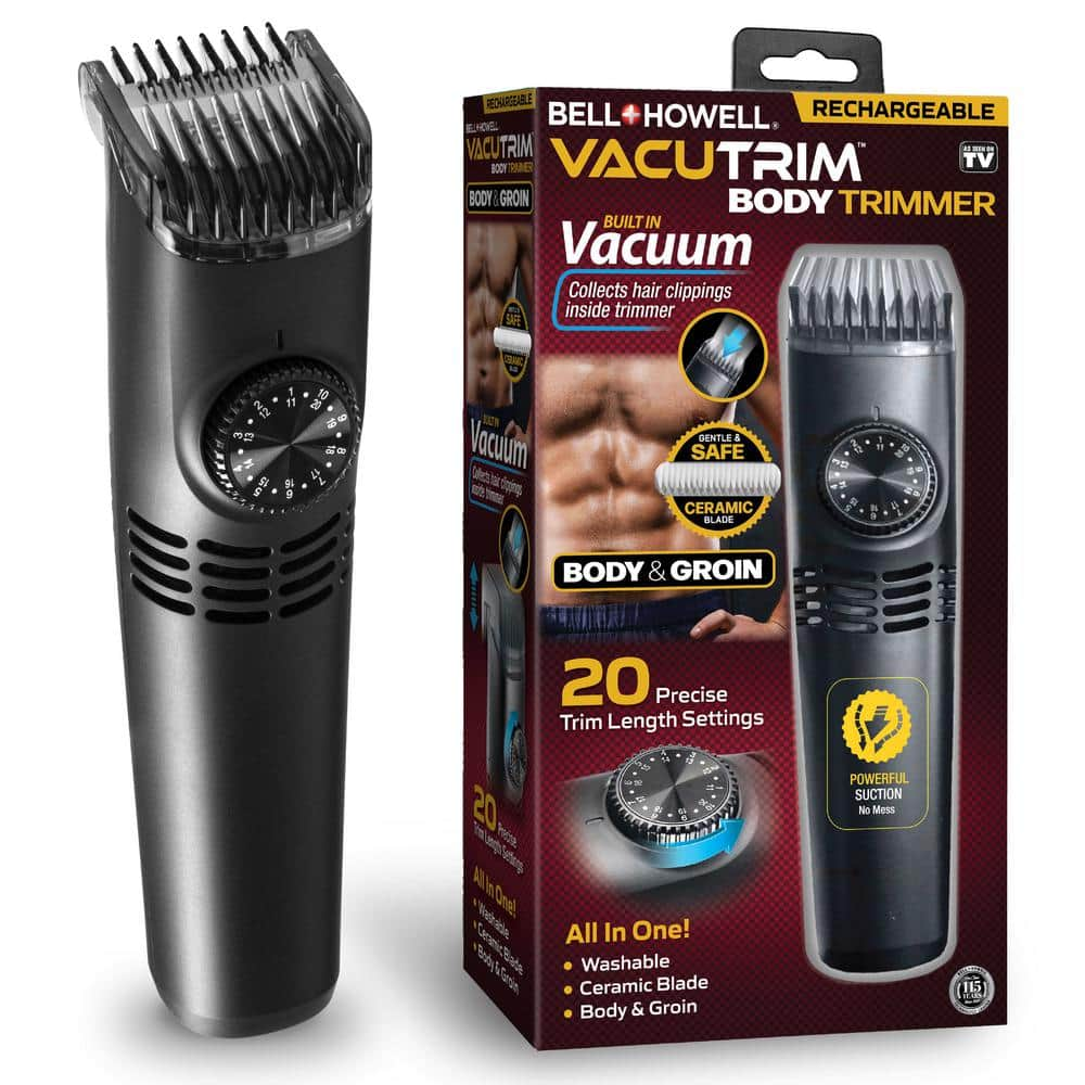 Bell + Howell VacuTrim Body Trimmer Powerful Vacuum Hair Suction ...