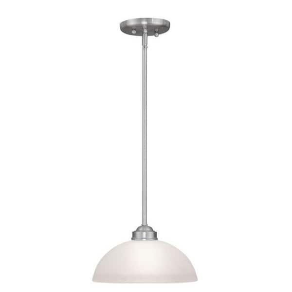 Livex Lighting Somerset 1 Light Brushed Nickel Pendant