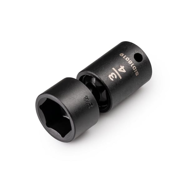 3/8 in. Drive x 3/4 in. 6-Point Universal Joint Impact Socket