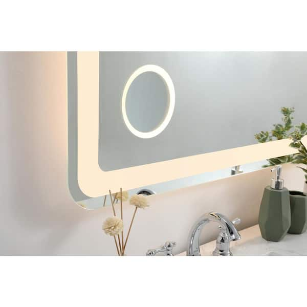 Sonata Rectangular Wall Decor Mirror Bathroom Mirror With Shelf