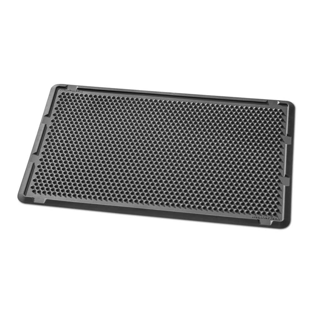 WeatherTech Black Rubber Outdoor Mat with Scraper Cones