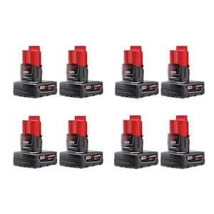 M12 12-Volt Lithium-Ion XC Extended Capacity 3.0 Ah Battery Pack (8-Pack)
