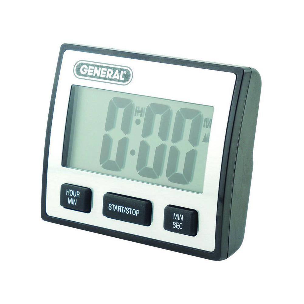 General Jumbo Display Digital Temperature/Humidity Monitor Clock Alarm #DTH03A