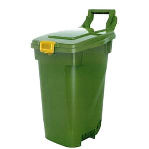Collapsible Trash Garbage Can 33 gal Loop Grab Utility Bin with Lid Waste Bin 