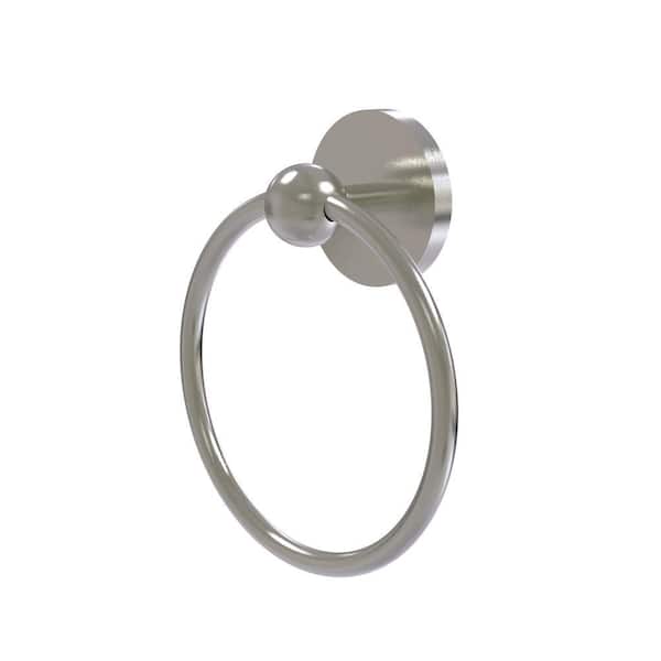 Skyline Collection Towel Ring in Satin Nickel