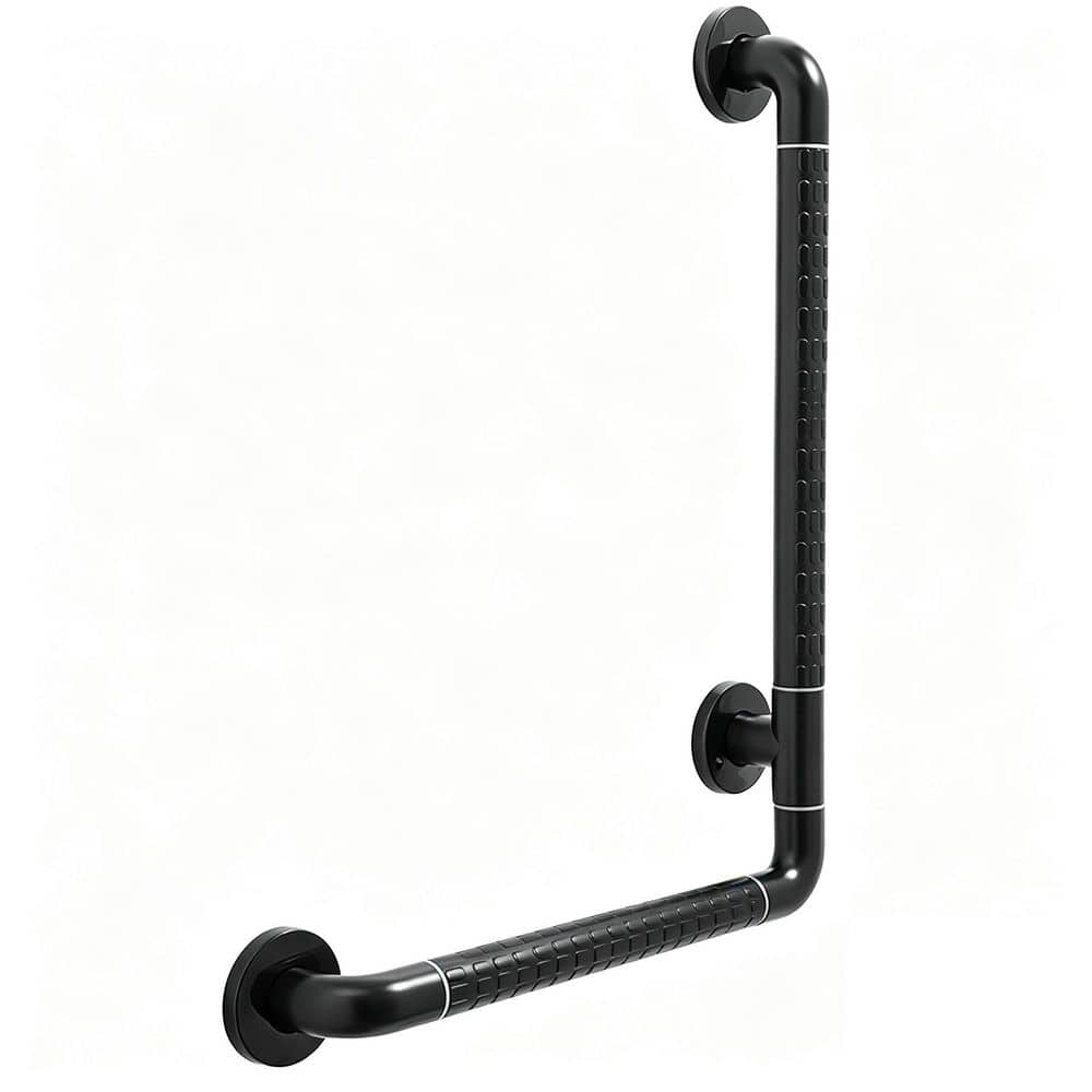 16 in. x 24 in. L Shaped Grab Bar with Luminous Rings, Handicap Grab Bars for Bathroom, Non-Slip Assist Handrail price history on PriceWatchPro