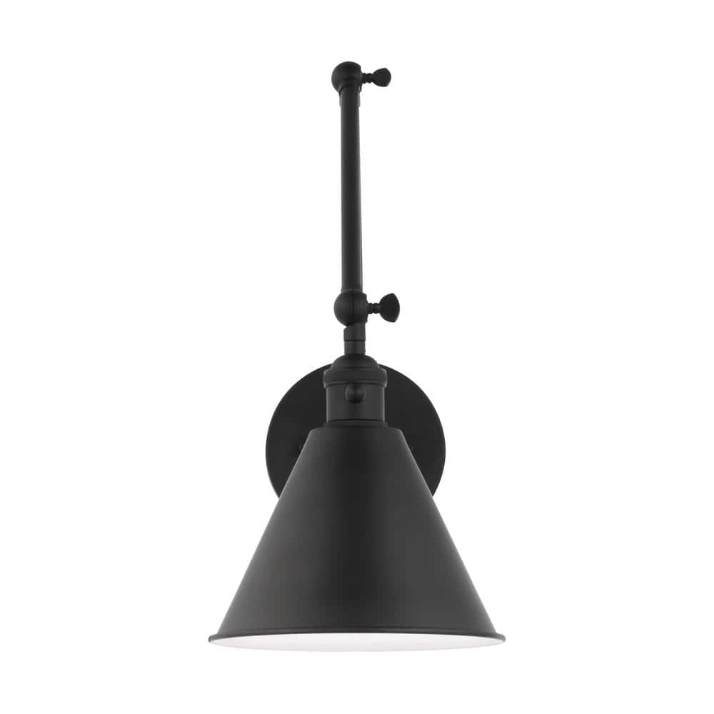 Salem 1-Light Midnight Black Wall Sconce price history on PriceWatchPro