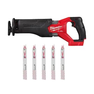 M18 FUEL GEN-2 18V Lithium-Ion Brushless Cordless SAWZALL Reciprocating Saw (Tool-Only) with Blades (5-Pc)