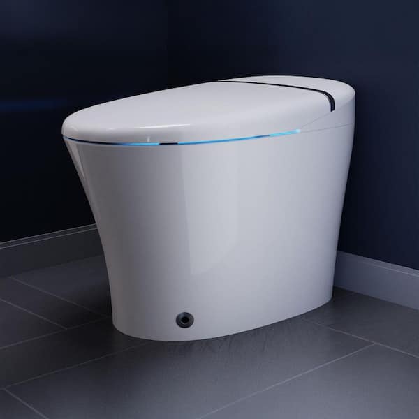 ENVO Aura Elongated 1.28 GPF Smart Bidet Toilet in White with Remote Control, Auto Flush, Heated Seat, and Deodorizer
